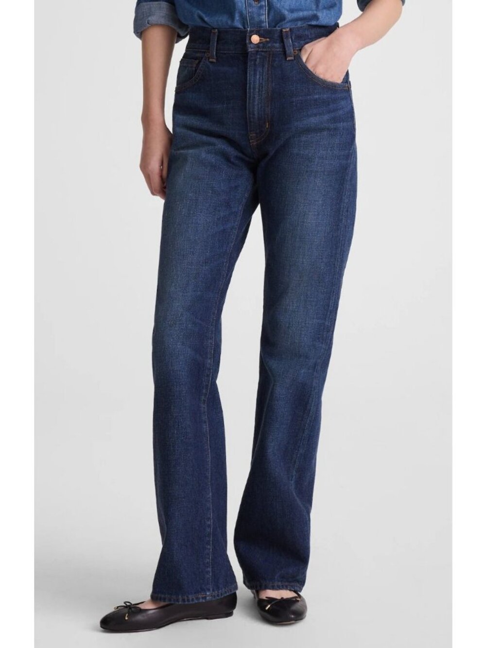 Madewell Relaxed Bootcut Jeans in Japanese Denim Northvale Size 30 NWT NY006